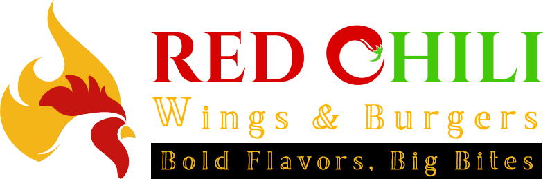 red chili wings&burgers bold flavors, big bites